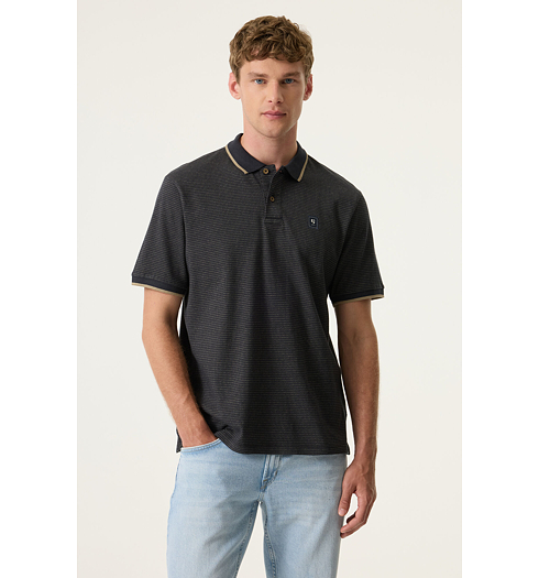 Pánské polo GARCIA mens polo ss Modrá - GARCIA - Z1033 6939 mens polo ss