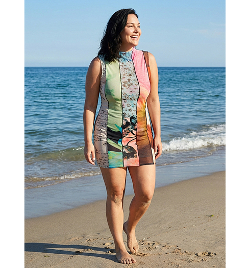 Dámské šaty DESIGUAL VEST ST. JOHNS 4143 GREEN - DESIGUAL - 25SWVK01 4143 VEST ST. JOHNS