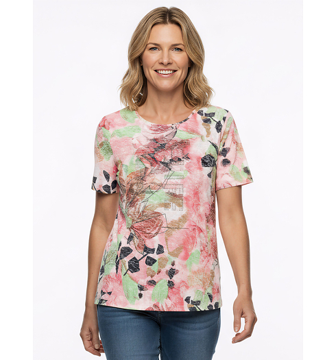 Dámské tričko HAJO D Shirt 1/2 RH A Multicolor - HAJO - 10755 304 D Shirt 1/2 RH A