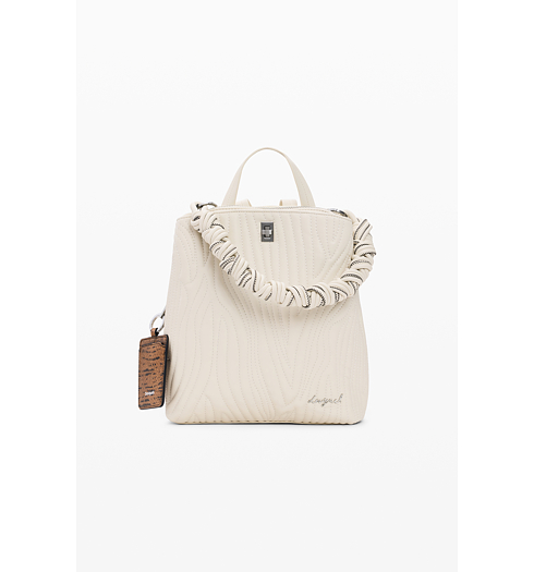 Dámský batůžek DESIGUAL HELIUM SUMY MINI ECRU Béžová - DESIGUAL - 26SAKP41 1008 BACK HELIUM SUMY MINI ECRU