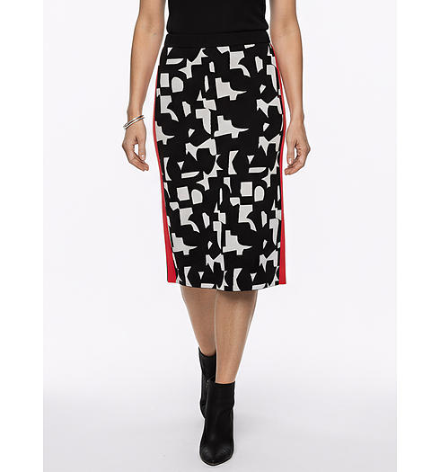 Dámská sukně HAJO D Strickrock m. Gummizugband Černá - HAJO - 10595 100 D Strickrock m. Gummizugband