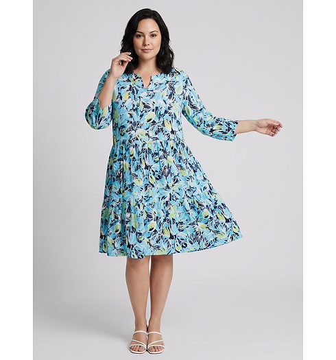 Dámské letní šaty HAJO D Kleid 3/4 Modrá - HAJO - 10881 619 D Kleid 3/4