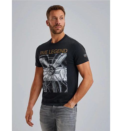 Pánské triko PME LEGEND PTSS2502577 5281 Short sleeve r-neck single jersey 5281 - PME LEGEND - PTSS2502577 5281 Short sleeve r-neck single jersey