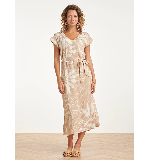 Dámské letní šaty Smashed Lemon Béžová - Smashed Lemon - 26010 725-010 Dress