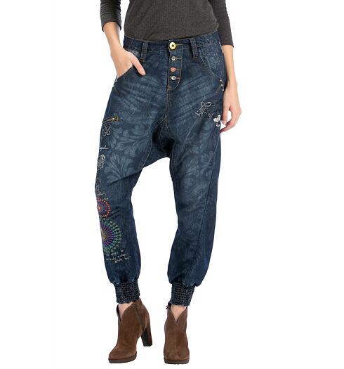 Dámské jeans DESIGUAL DENIM TURKO GALACTIC 5005 DENIM RAW - DESIGUAL - 58D26C0 5005 DENIM_TURKO GALACTIC