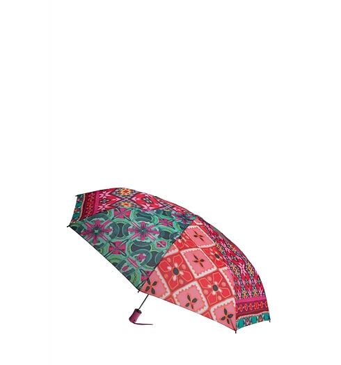 Dámský deštník DESIGUAL UMBRELLA GIPSY 3026 ROJO FRESA - DESIGUAL - 61O59A4 3026 UMBRELLA_GIPSY