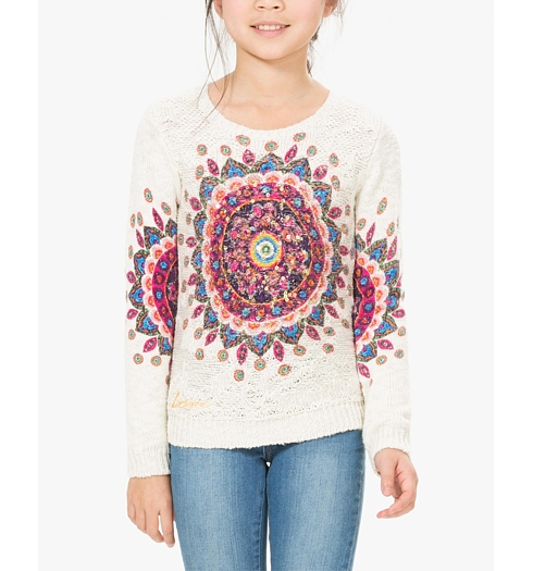 Dětská mikina DESIGUAL GOETHE 1001 CRUDO - DESIGUAL - 67J34H8 1001 JERS GOETHE
