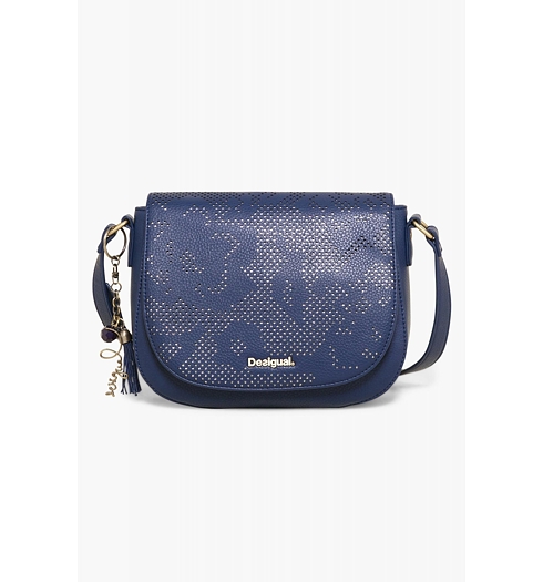 Dámská kabelka DESIGUAL BOLS VARSOVIA HOLEWO 5085 AZUL RETRO - DESIGUAL - 71X9EF9 5085 BOLS VARSOVIA HOLEWOOD