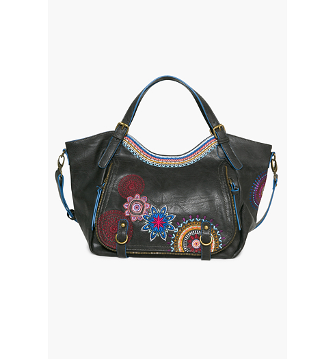 Dámská kabelka DESIGUAL ROTTERDAM AMBER 2000 NEGRO - DESIGUAL - 17WAXPJF 2000 BOLS_ROTTERDAM AMBER