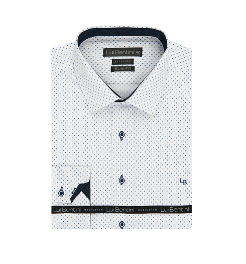 Košile společenská slim fit AMJ KOšILE LD Slim 190 190 - AMJ KOšILE - LDS 190 S Lui Bentini