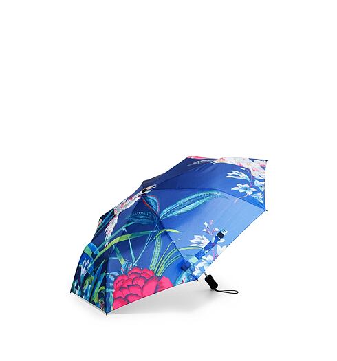 Dámský deštník DESIGUAL BIRDPALM 5001 MARINO - DESIGUAL - 18SAZW07 5001 UMBRELLA_BIRDPALM