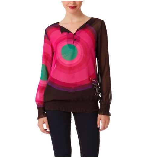 Dámská košile DESIGUAL 36B2359 6009 BLUS ELIZABETH 6009 - DESIGUAL - 36B2359 6009 BLUS ELIZABETH