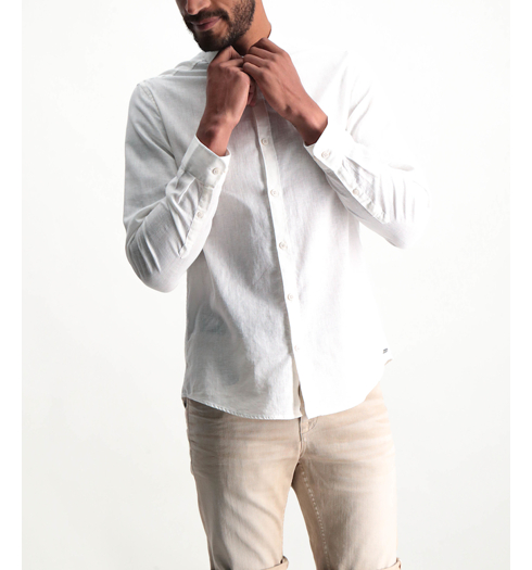 Pánská košile GARCIA KLAV 50 white - GARCIA - P81230 50 KLAV Mens shirt ls