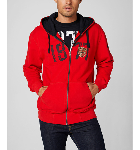 Pánská mikina HELLY HANSEN HH NORSE FZ HOODIE 110 FLAG RED - Helly Hansen - 53226-110 HH NORSE FZ HOODIE