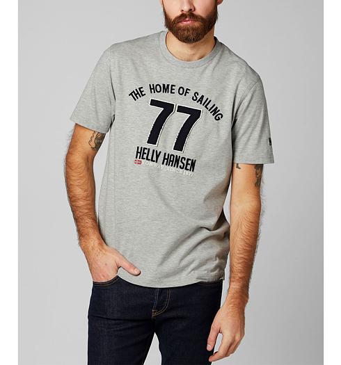 Pánské triko HELLY HANSEN HH NORSE T-SHIRT 949 GREY MELANGE - Helly Hansen - 53227-949 HH NORSE T-SHIRT