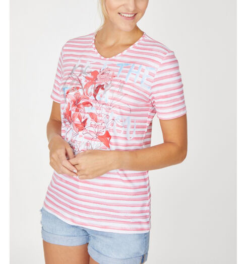 Dámské tričko HAJO D Shirt 312 koralle - HAJO - 18612 312 D Shirt