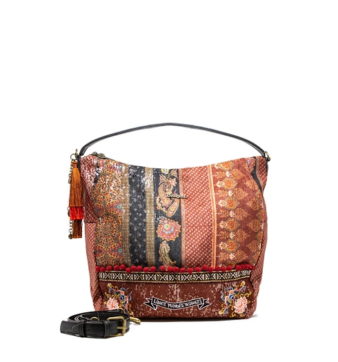 Dámská kabelka DESIGUAL INDO JAPAN HARLEM 3069 RED OCRE - DESIGUAL - 19WAXAAG 3069 BOLS_INDO JAPAN HARLEM