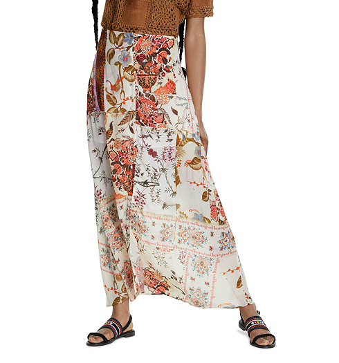 Dámská sukně DESIGUAL FAL_QUIOS 1001 UNDERCOOKED - DESIGUAL - 20SWFW18 1001 FAL_QUIOS