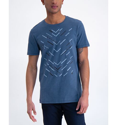 Pánské triko GARCIA mens T-shirt ss 3023 blue spring - GARCIA - M01001 3023 mens T-shirt ss