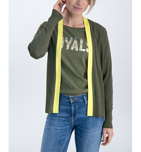 Dámský kardigan GARCIA ladies cardigan 3297 olive green - GARCIA - M00051 3297 ladies cardigan