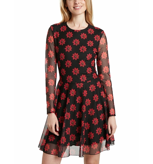 Dámské šaty DESIGUAL KRISTAL 2000 NEGRO - DESIGUAL - 21WWVK58 2000 VEST_KRISTAL