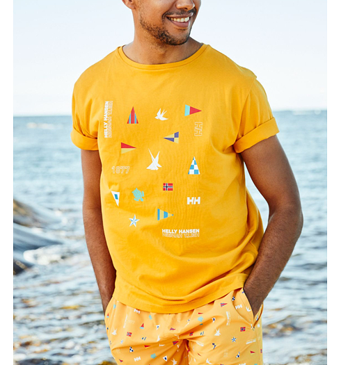 Pánské triko HELLY HANSEN SHORELINE T-SHIRT 2.0 328 cloudb - Helly Hansen - 34222 328 SHORELINE T-SHIRT 2.0