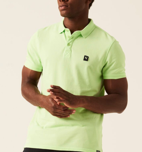 Pánské polo GARCIA mens polo 7710-soft lime - GARCIA - Z1150 7710 mens polo