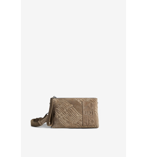 Dámská kabelka DESIGUAL LOGORAMA LEATHER DORTMUND 6001 TABACO - DESIGUAL - 22WAXL03 6001 BAG_LOGORAMA LEATHER DORTM