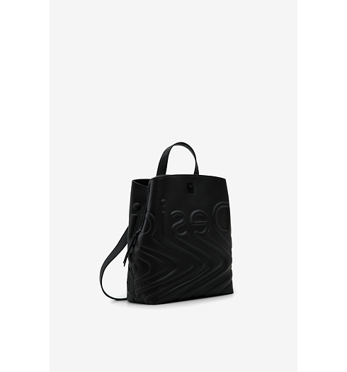 Dámský batůžek DESIGUAL PSICO LOGO SUMY MINI 2000 NEGRO - DESIGUAL - 22WAKP19 2000 BACK_PSICO LOGO SUMY MINI