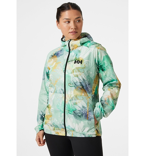 Dámská bunda HELLY HANSEN W ROAM PRINT WIND JACKET 406 JADE ESRA - Helly Hansen - 63208 406 W ROAM PRINT WIND JACKET