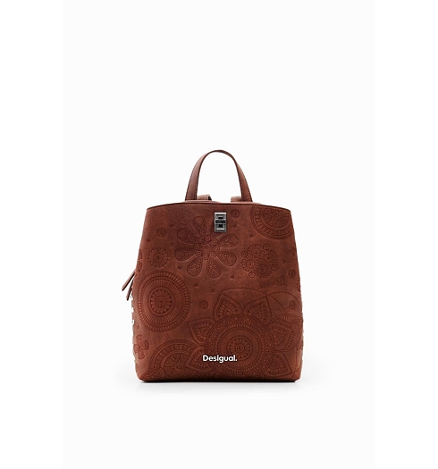 Dámský batůžek DESIGUAL DEJAVU SUMY MINI 6011 BROWN - DESIGUAL - 23WAKP01 6011 BACK DEJAVU SUMY MINI