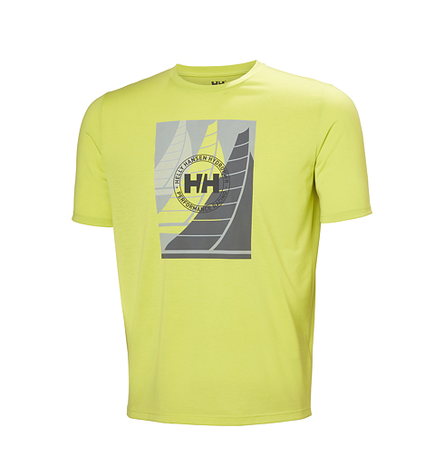 Pánské funkční triko HELLY HANSEN 34419 410 HP RACE GRAPHIC T-SHIRT 410 CYBER LIME - Helly Hansen - 34419 410 HP RACE GRAPHIC T-SHIRT