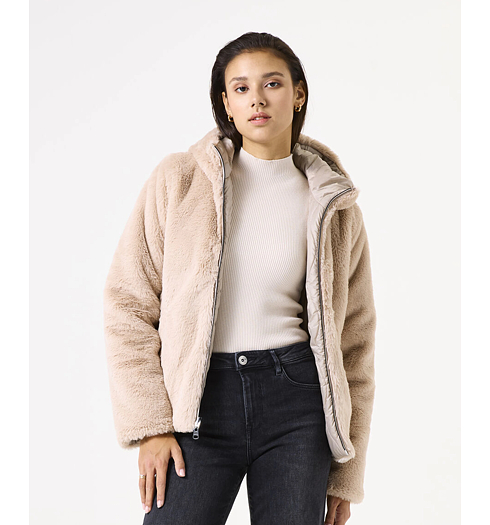 Dámská zimní bunda GARCIA ladies outdoor jacket Béžová - GARCIA - GJ500909 5882 ladies outdoor jacket