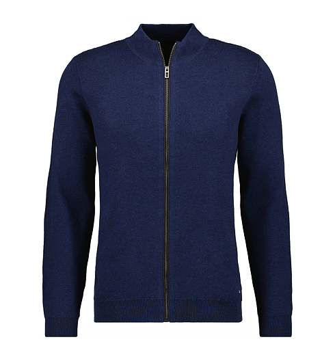 Pánský svetr RAGMAN Cardigan structured Modrá - Ragman - 746295 070 Cardigan structured