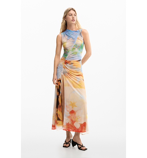 Dámské letní šaty DESIGUAL JADE Multicolor - DESIGUAL - 26SWVK38 9019 VEST JADE