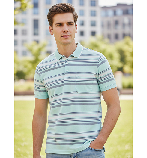 Pánská polokošile RAGMAN Polo stripe 338 - Ragman - 5412091 338 Polo yd stripe