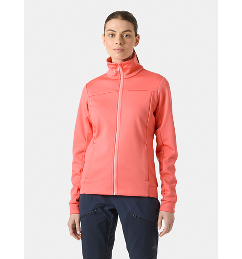 Dámská mikina HELLY HANSEN W CREW FLEECE JACKET Růžová - Helly Hansen - 30357 98 W CREW FLEECE JACKET
