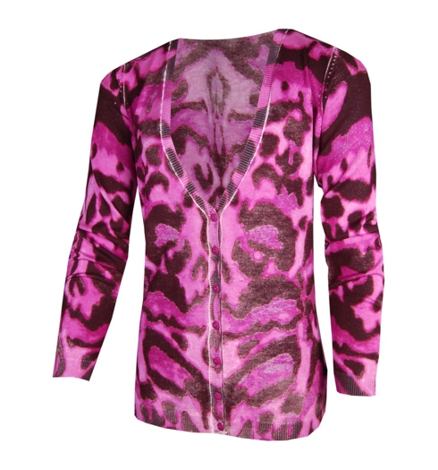 Dámský svetr CHRISTA PROBST Ladies cardigan plum - Christa Probst - 55577/0 Ladies Cardigan plum