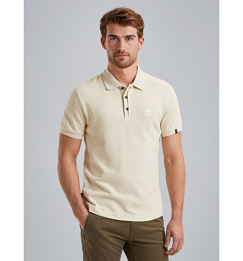 Pánská polokošile PME LEGEND Polo short sleeve slub jacquard jersey 7013 - PME LEGEND - PPSS2504865 7013 Polo short sleeve slub jacquard jersey