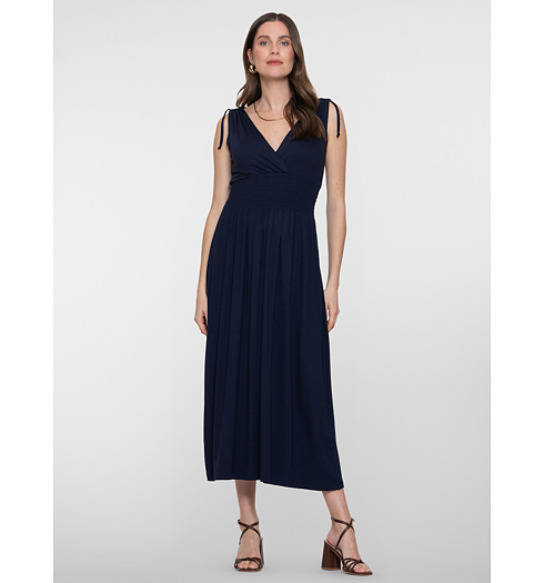 Dámské letní šaty Geisha Dress smock Modrá - Geisha - 67426-60 MILA SOLID 675 Dress smock jersey