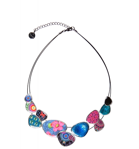 Dámský náhrdelník DESIGUAL COLLAR_CHAPAS LAKEY 5082 PETRUCHO - DESIGUAL - 57G55E8 5082 COLLAR_CHAPAS LAKEY