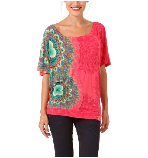 Dámské triko DESIGUAL 37T2547 3054 YANIRA 3054; - DESIGUAL - 37T2547 3054 YANIRA