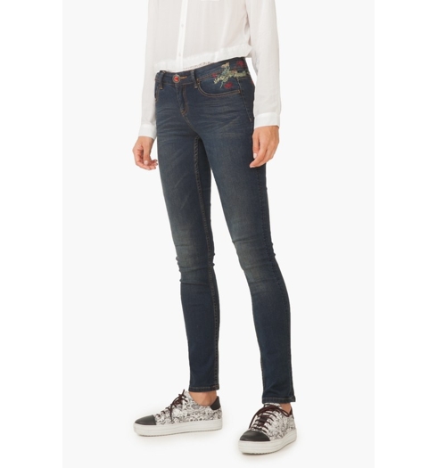 Dámské jeans DESIGUAL OLGA 5090 DENIM GREEN CAST - DESIGUAL - 67D26A3 5090 DENIM OLGA