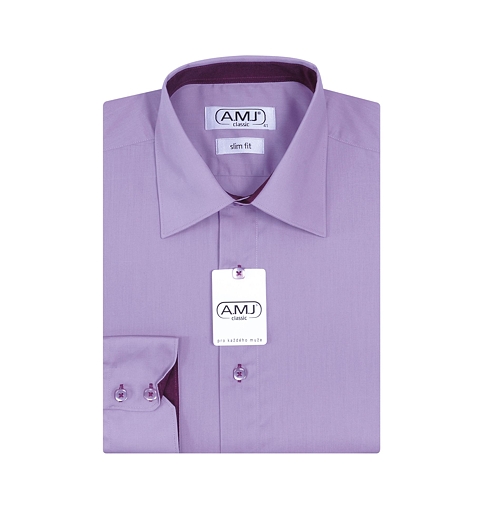 Košile společenská slim fit AMJ KOšILE KOŠILE SLIM DL.R. 062 - AMJ KOšILE - JDSR 062 S
