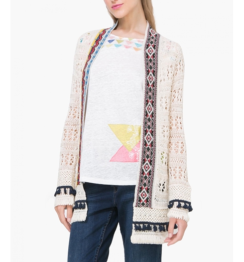 Dámský svetr DESIGUAL MARSI 1010 TIZA - DESIGUAL - 73J2WE3 1010 JERS_MARSI