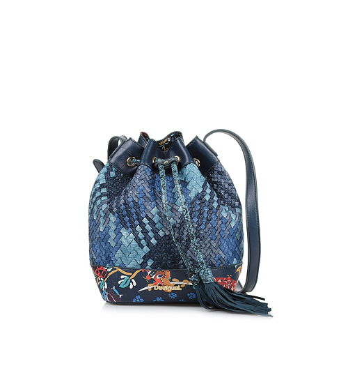 Dámská kabelka DESIGUAL LUGANO WINTER FLORAL 5192 REFLECTING POND - DESIGUAL - 17WAXPB1 5192 BOLS_LUGANO WINTER FLORAL
