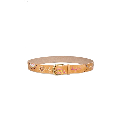 Dámský pásek DESIGUAL AMELIE 6011 CAMEL - DESIGUAL - 18SARP17 6011 BELT_AMELIE