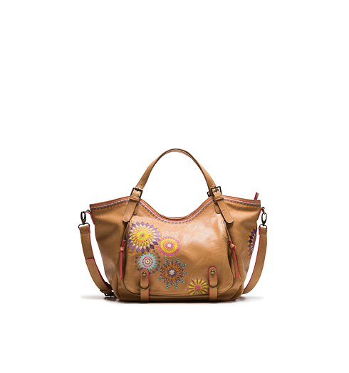 Dámská kabelka DESIGUAL AMELIE ROTTERDAM 6011 CAMEL - DESIGUAL - 18SAXPAT 6011 BOLS_AMELIE ROTTERDAM