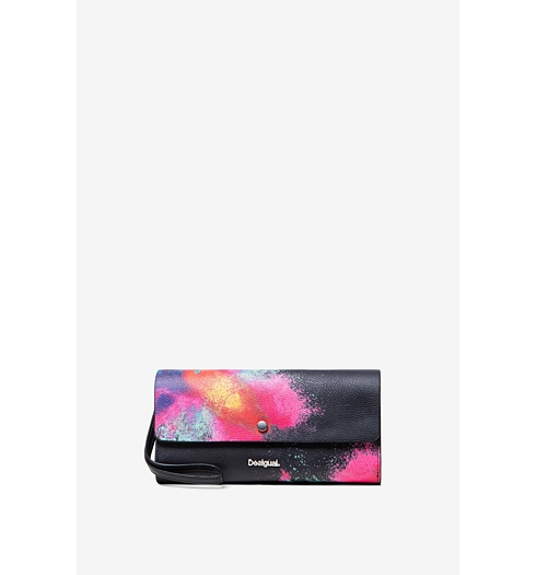 Dámská peněženka DESIGUAL HOLI REVERSIBLE 2000 NEGRO - DESIGUAL - 19SAYP41 2000 MONE_HOLI REVERSIBLE