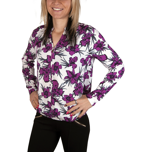 Dámská halenka BROADWAY COPPER 602D1 snow white - Broadway - 10159496 W62 602D1 BLOUSE COPPER 9496